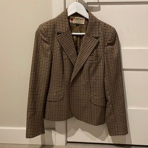 Vintage Plaid/Houndstooth Blazer